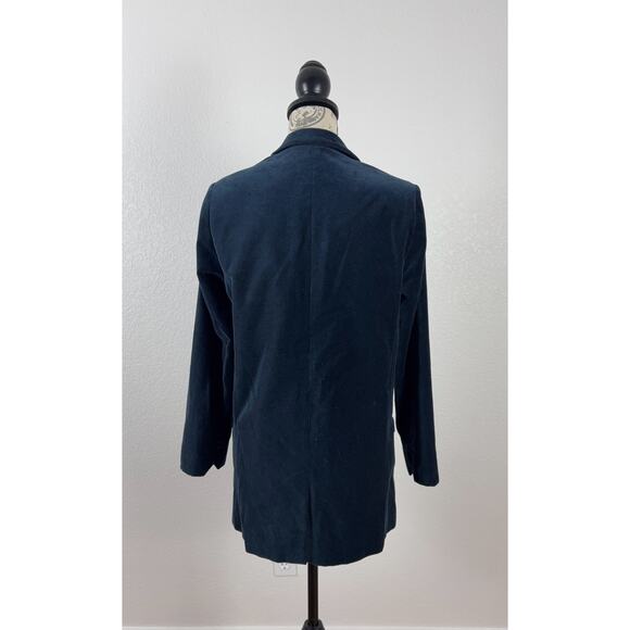 B45 Zadig & Voltaire Viva Velours Velvet Blazer M Rock Punk Preppy Androgynous - Picture 3 of 8